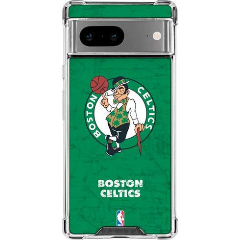 NBA Boston Celtics Green Primary Logo Google Pixel 8a Clear Case